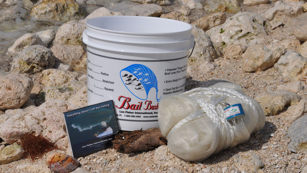 thumbnail image 2 of Bait Buster 8 Ft Radius Cast Net – 3/16" Square Mesh, Monofilament, By Lee Fisher (CBT-BGM8) 2 of 5